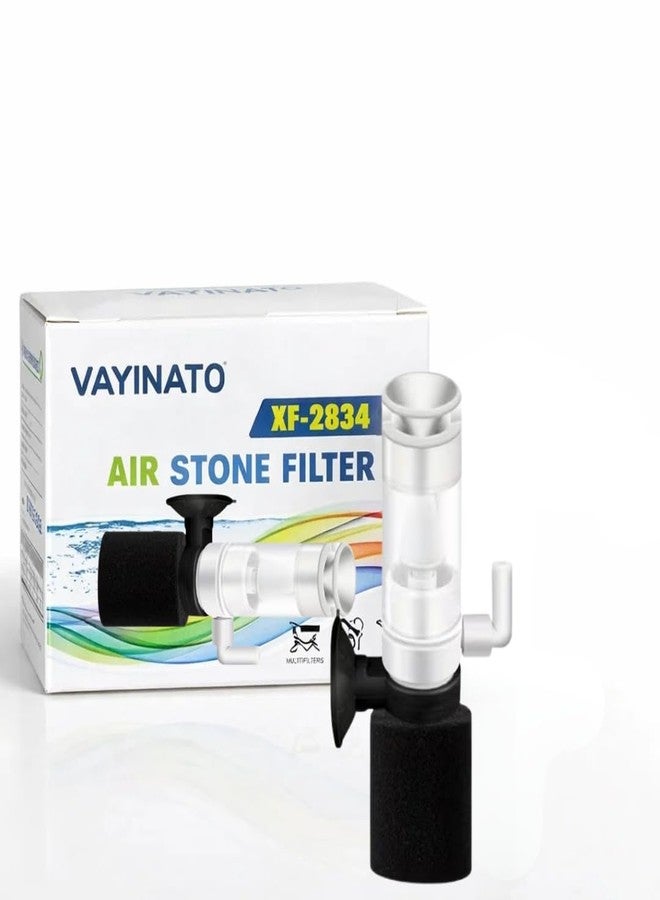 VAYINATO XF- 2834 Super Mini Aquarium Sponge Filter | Ultra Quite Submersible Sponge Filter for Small Fish Tank, Betta, Shrimp, Fry - Image 2